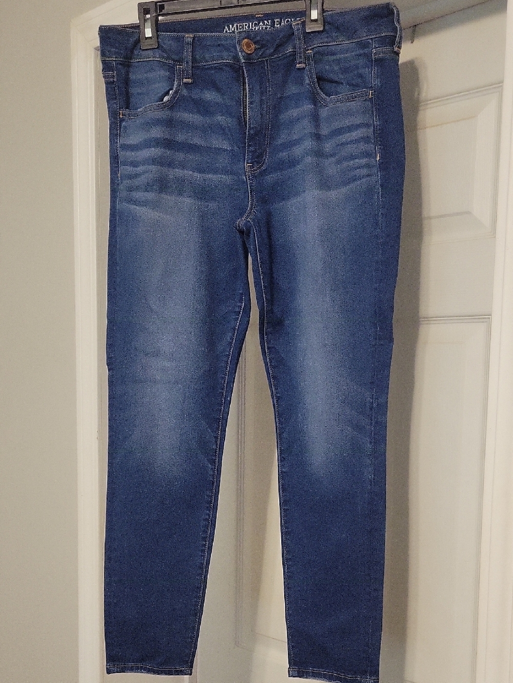 American Eagle Outfitters Women's Dark Blue Skinny Jeans